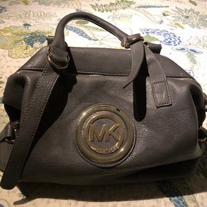 Michael Kors Gray Leather Purse
